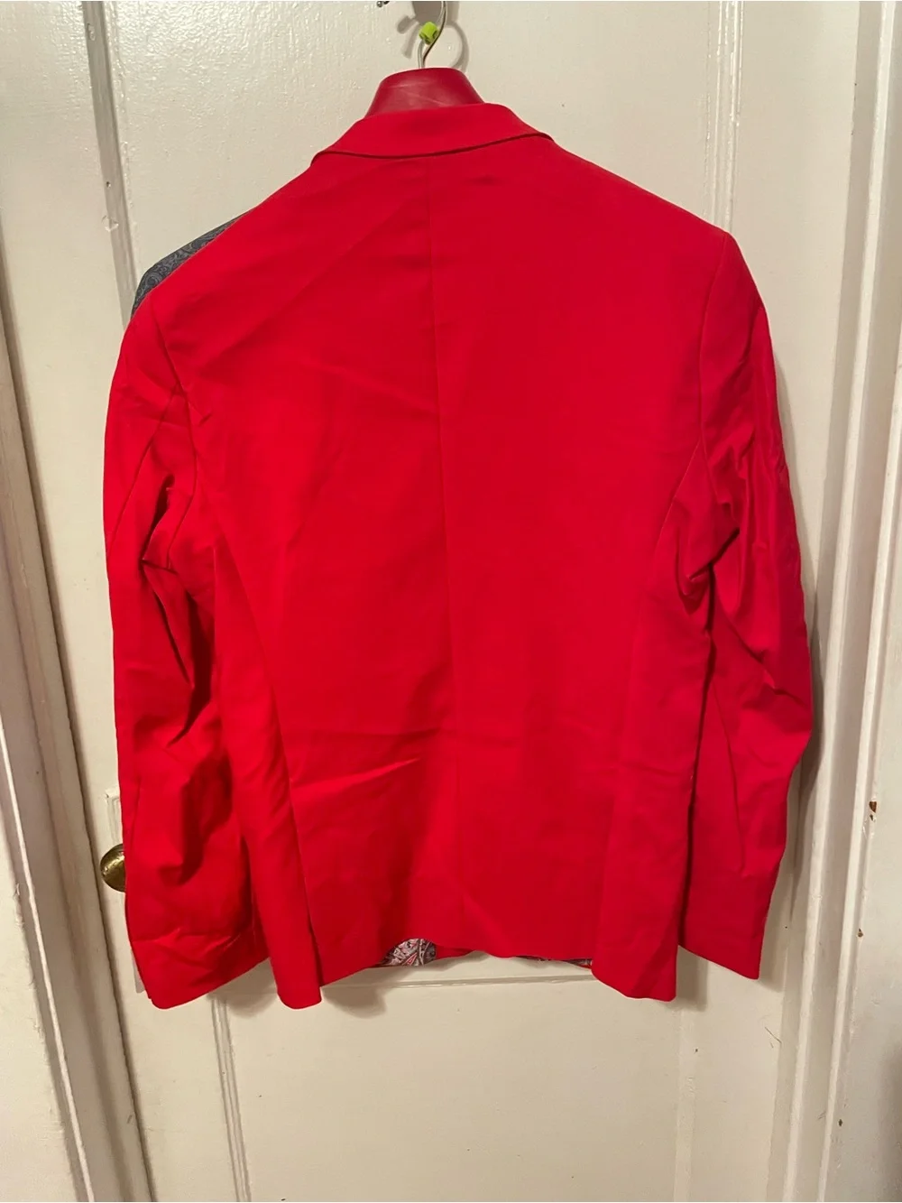 Men's Bold Red Single-Breasted Blazer